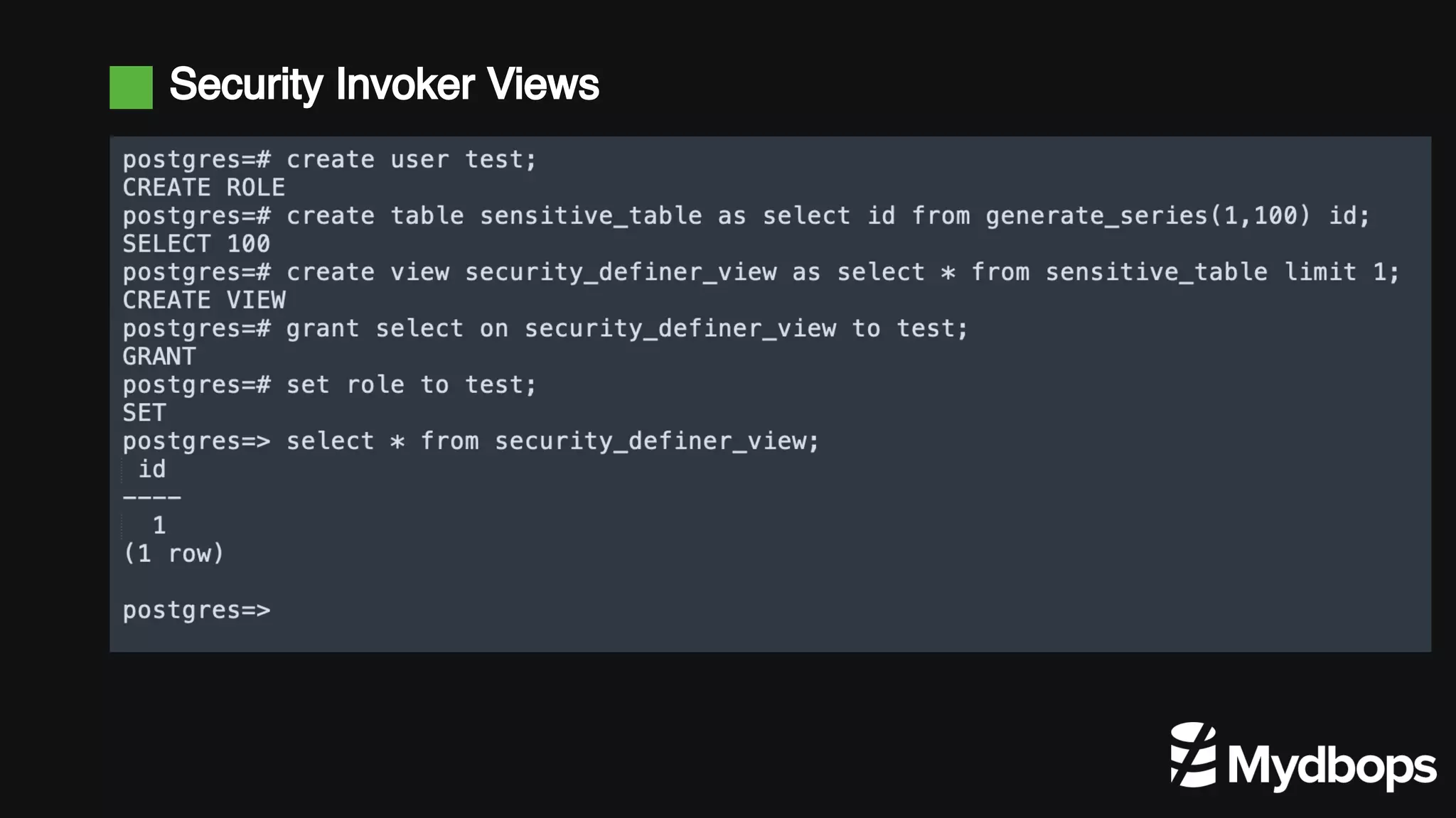 Security Invoker Views 