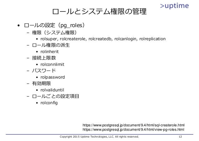 Postgresqlセキュリティ総復習