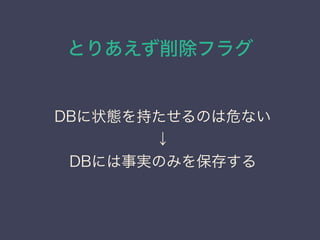 Ȥꤢե饰
DB״B֤ΤΣʤ

DBˤgΤߤ򱣴椹
 