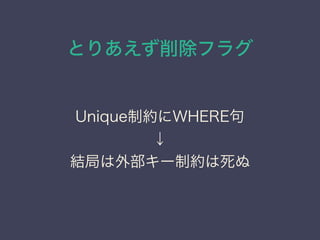 Ȥꤢե饰
UniqueƼsWHERE

Y֤ⲿ`Ƽs
 