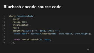 105
Blurhash encode source code
轉成 jpeg 降低檔案大小
 