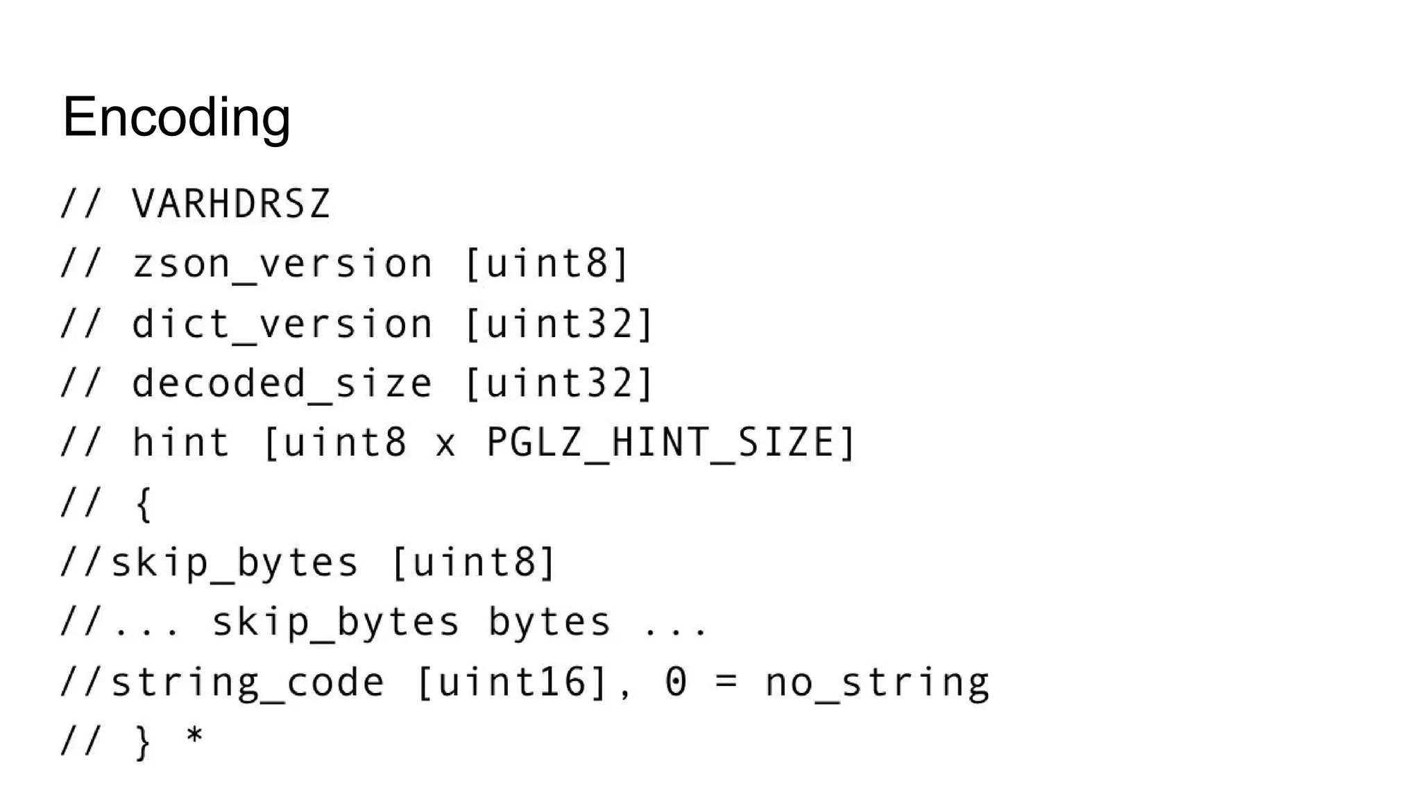 Encoding 