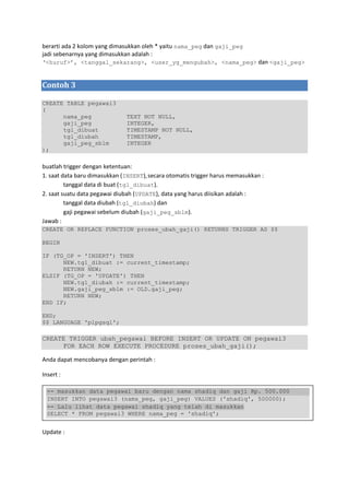 PostgreSQL Trigger | PDF