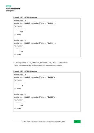 PostgreSQL 11 New Features With Examples (English) | PDF