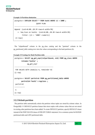 PostgreSQL 11 New Features With Examples (English) | PDF