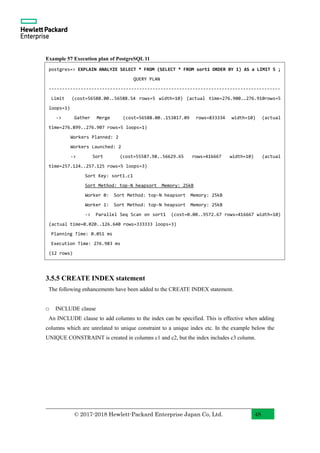 PostgreSQL 11 New Features With Examples (English) | PDF