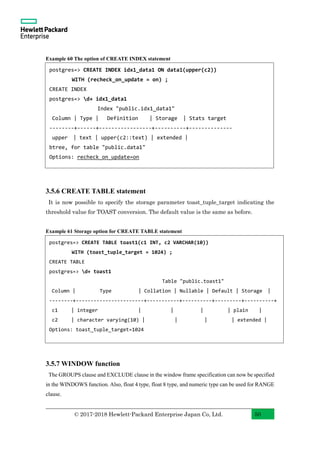 PostgreSQL 11 New Features With Examples (English) | PDF