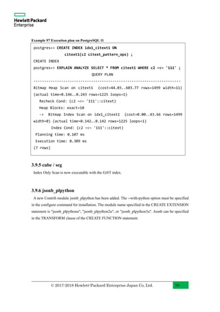 Cube Postgresql Example PostgreSQL 11 New Features With Examples (English) | PDF