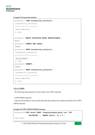 PostgreSQL 12 New Features with Examples (English) GA | PDF