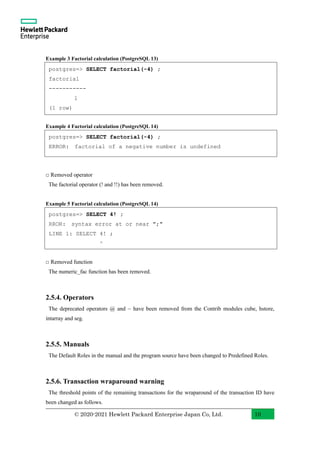 PostgreSQL 14 Beta 1 New Features with Examples (English) | PDF