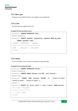 Cube Postgresql Example PostgreSQL 14 Beta 1 New Features with Examples (English) | PDF
