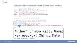 © 2021 NTT DATA Corporation 23
コミット
 