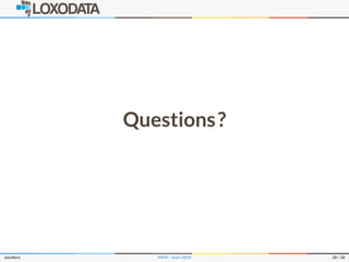 Questions?
slardiere PATR – mars 2019 28 / 28
 