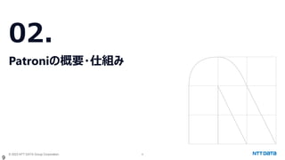 © 2023 NTT DATA Group Corporation 9
02.
Patroniの概要・仕組み
9
 