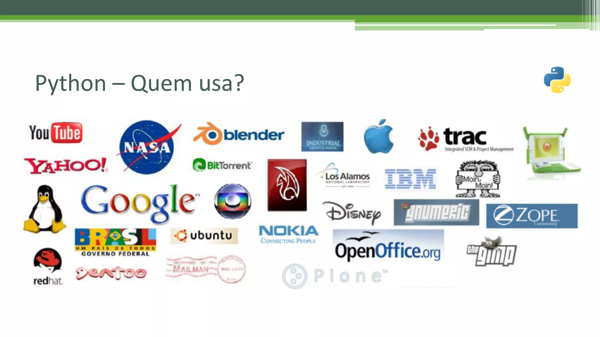 Python – Quem usa? 