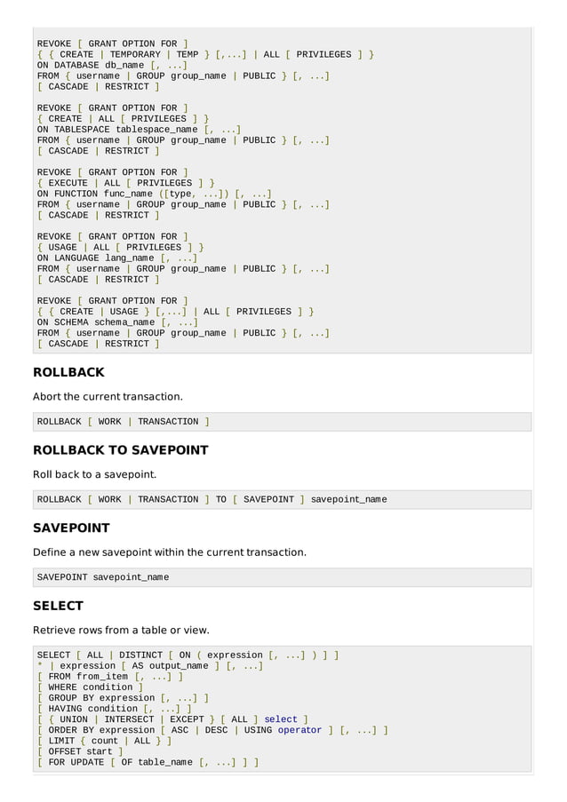 Postgresql quick guide | PDF