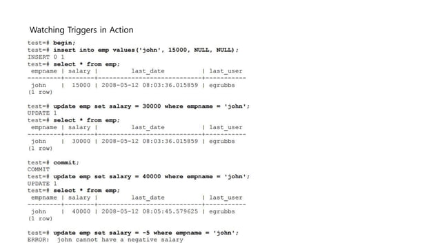 Postgresql stored procedure | PPT