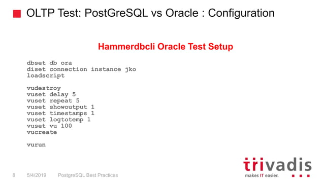 Postgre sql vs oracle | PPT image.