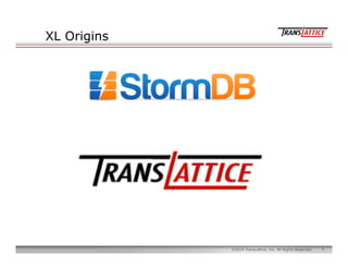 5©2014 TransLattice, Inc. All Rights Reserved.
XL Origins
Considered open sourcing very
early
 