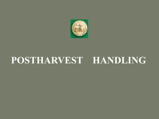 POSTHARVEST HANDLING
 