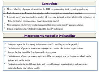 Post Harvest on value addition of fruits and vegetables | PPTX