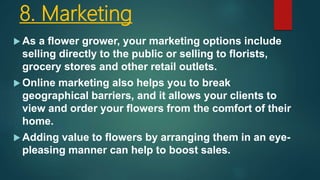 Post harvesting handling of flowers | PPTX