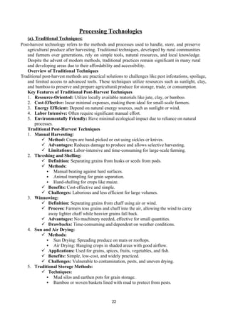 report file POST HARVESTING TECHNOLOGY engineering | DOCX