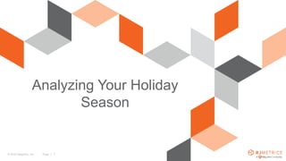© 2016 Magento, Inc. Page | 1
Analyzing Your Holiday
Season
 