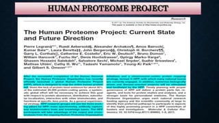 HUMAN PROTEOME PROJECT
 