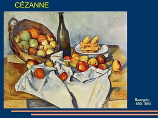 CÉZANNE
Bodegón,
1890-1894
 