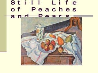 Still Life of Peaches and Pears 