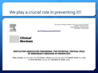 We play a crucial role in preventing it!!
 