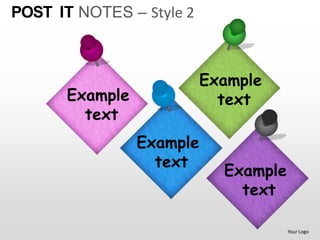 Post it notes style 2 powerpoint presentation templates | PPT