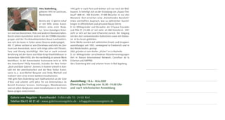 Exhibition invitation Alex Stalenberg at von Negelein Kiel