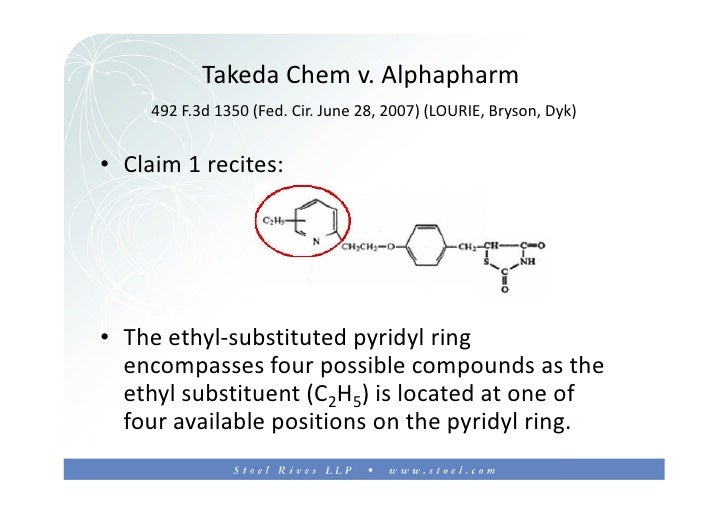 Takeda A Ethyl Substituted Pyridyl Ring Takeda A Ethyl Substituted Pyridyl Ring