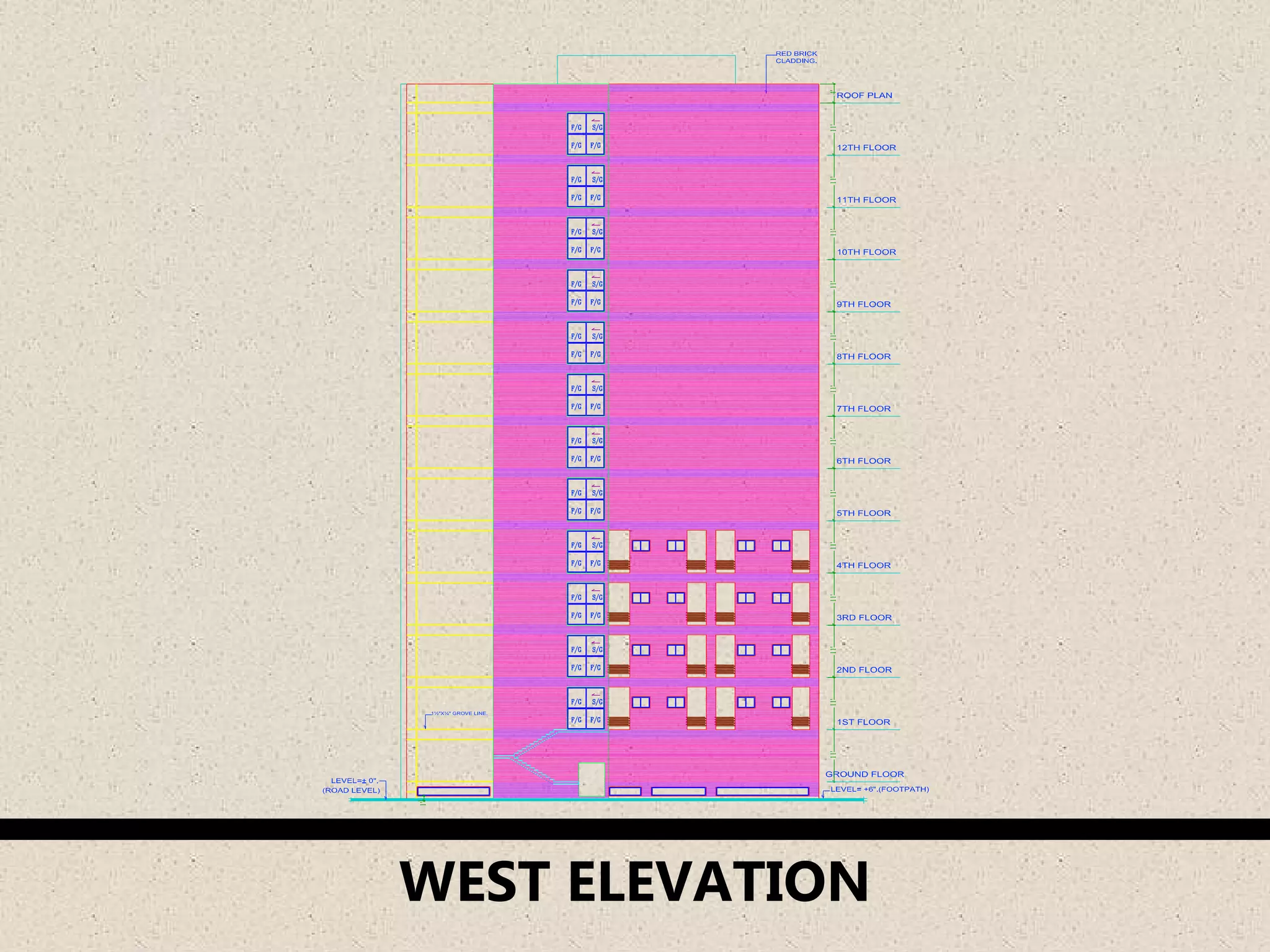 WEST ELEVATION
 