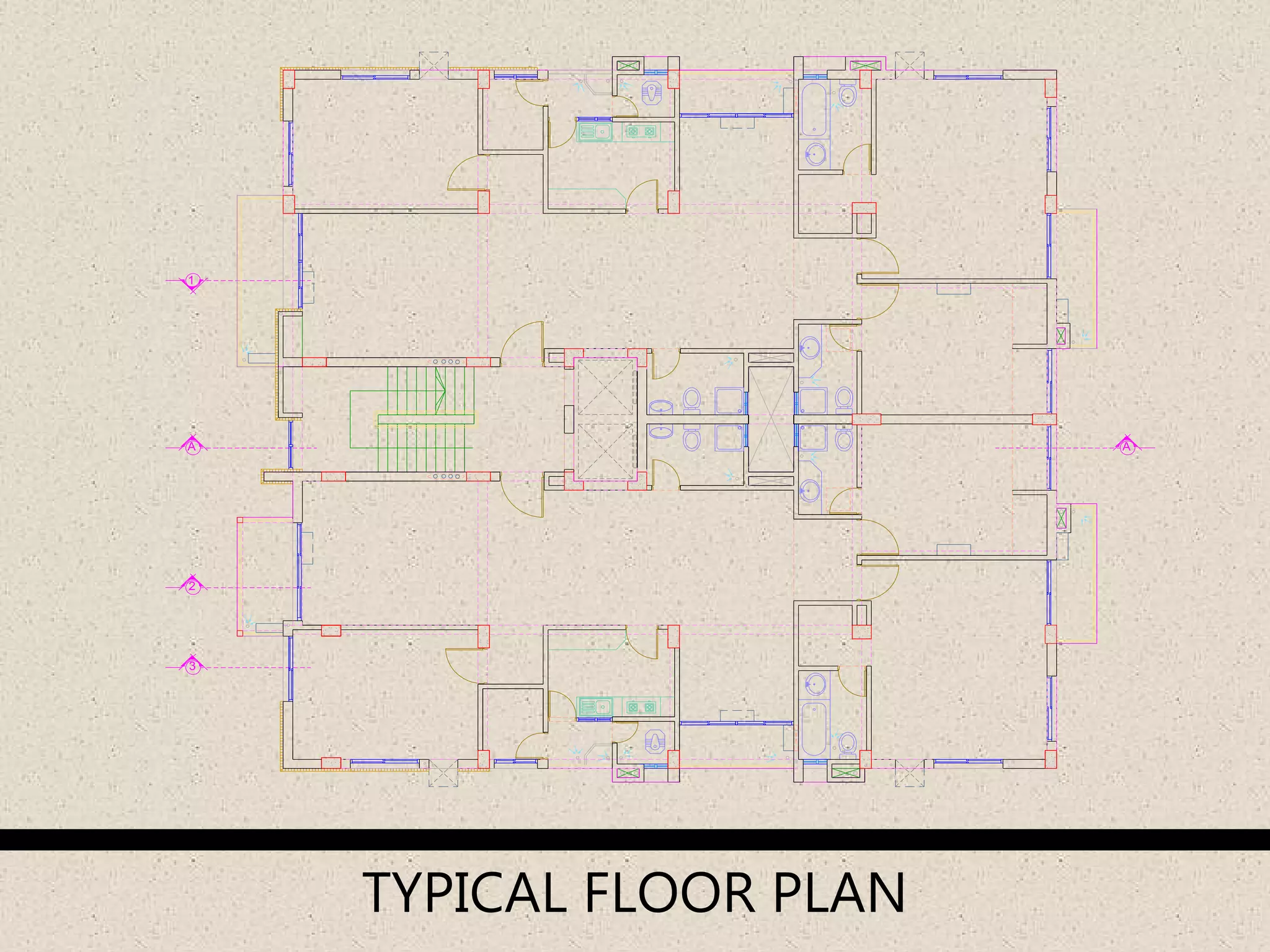 TYPICAL FLOOR PLAN
2
3
1
A A
 