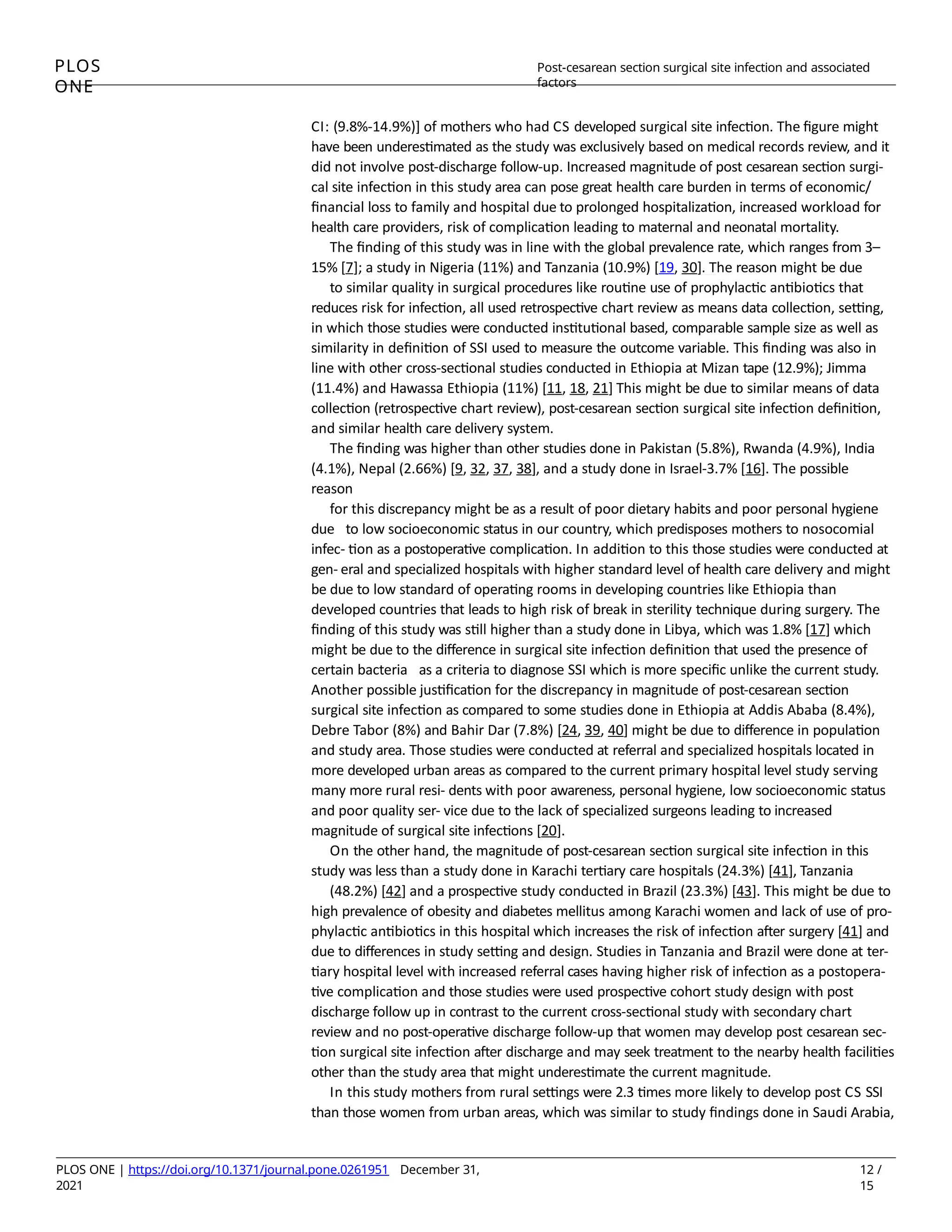POST LSCS Surgical site wound infections | PDF