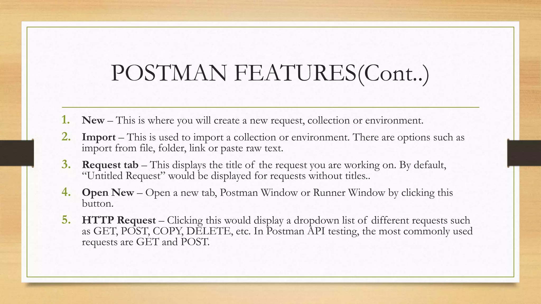 POSTMAN.pptx | Web Development | Internet