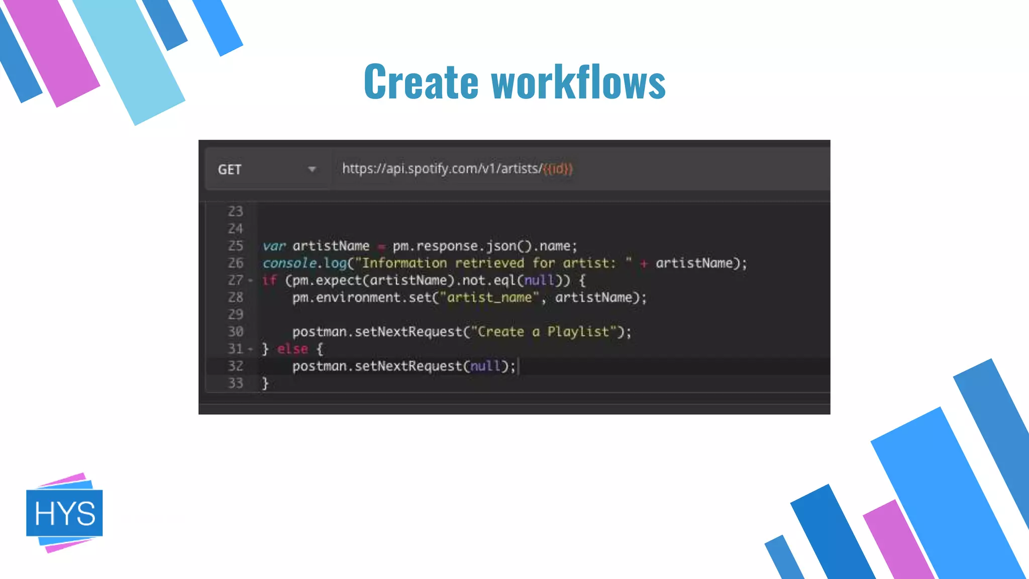 Create workflows
 