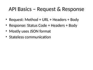 Postman API Training Beginner - API testing tool | PPTX