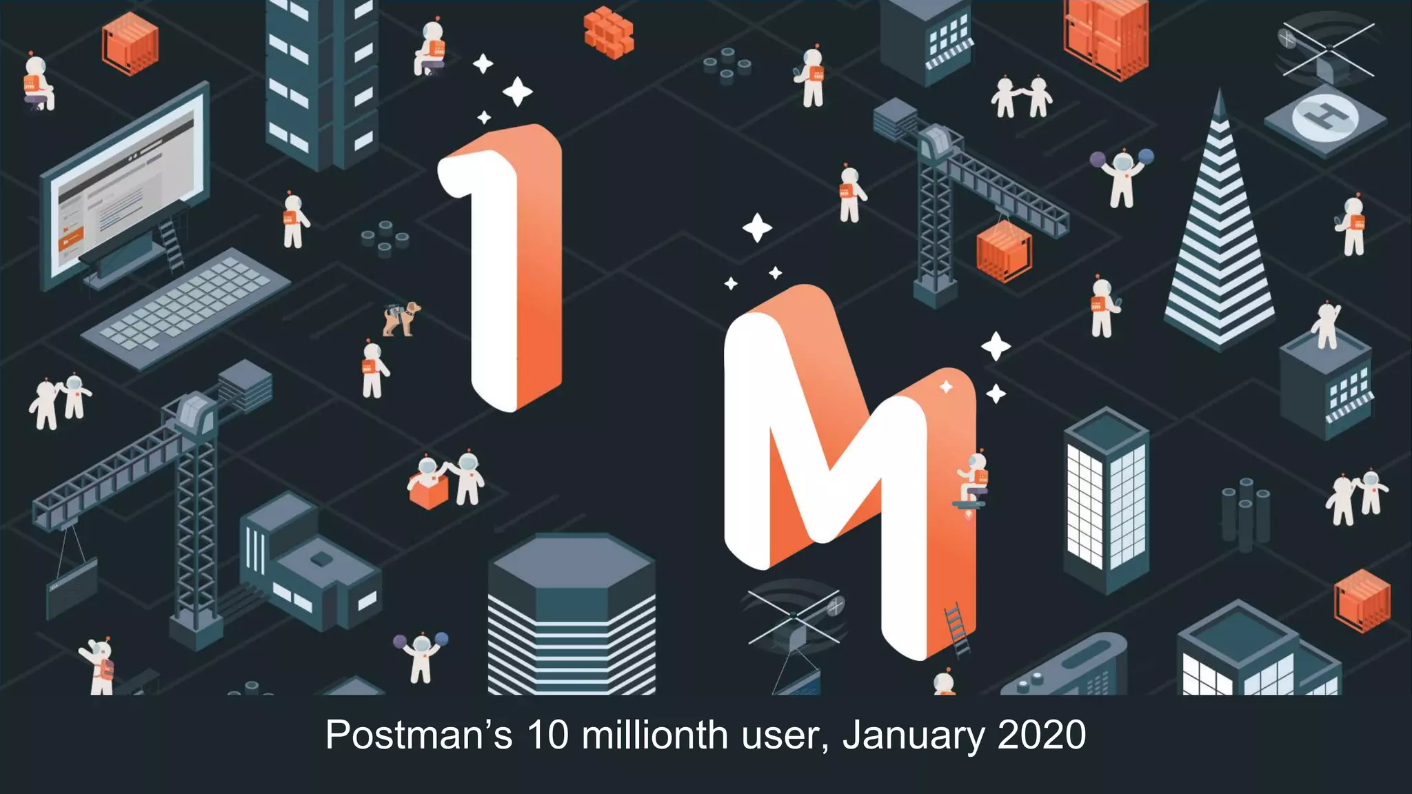 Postman’s 10 millionth user, January 2020
 
