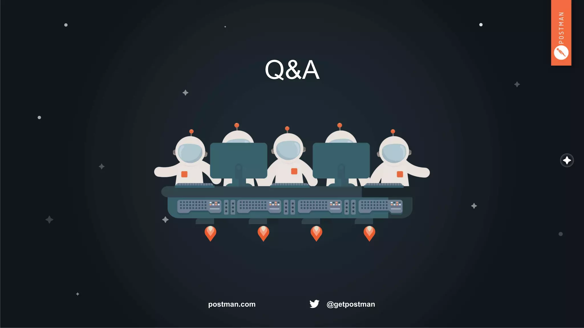 @getpostmanpostman.com
Q&A
 