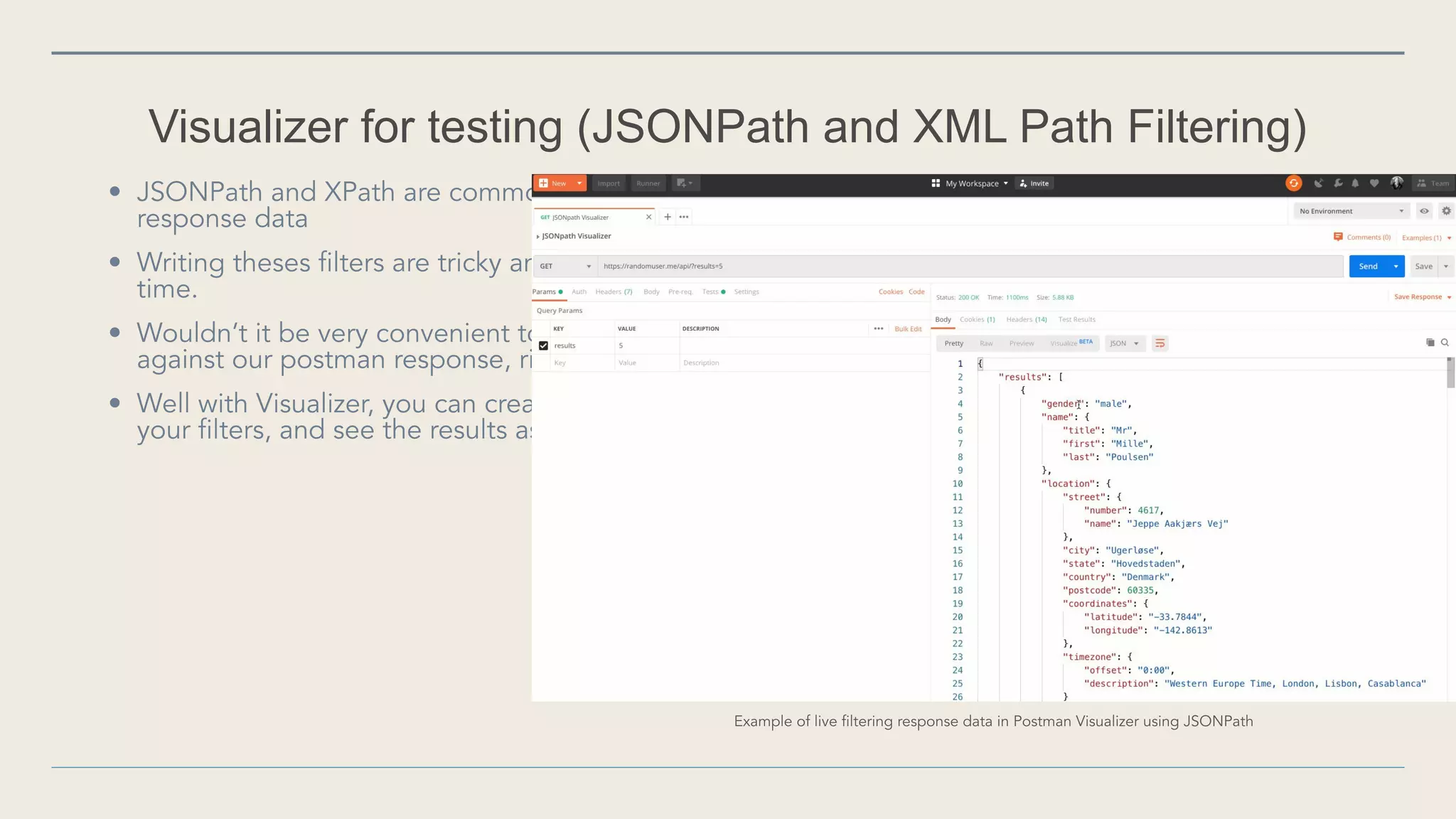Visualizer for testing (JSONPath and XML Path Filtering)
 