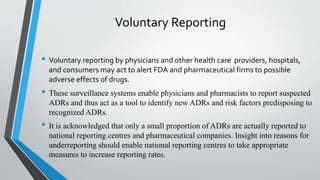 Voluntary Reporting Posts Post marketing surveillance | PPTX