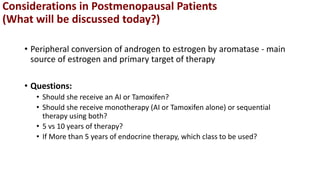 Adjuvant Endocrine Therapy For Postmenopausal Breast Cancer | PDF