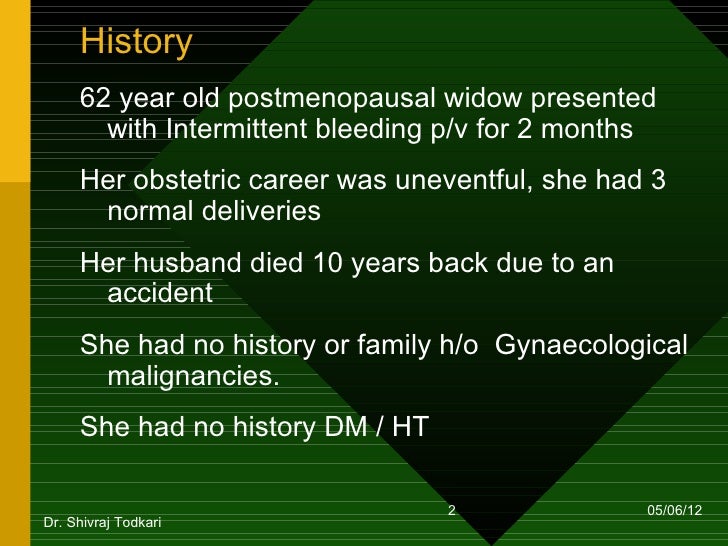 Postmenopausal bleeding