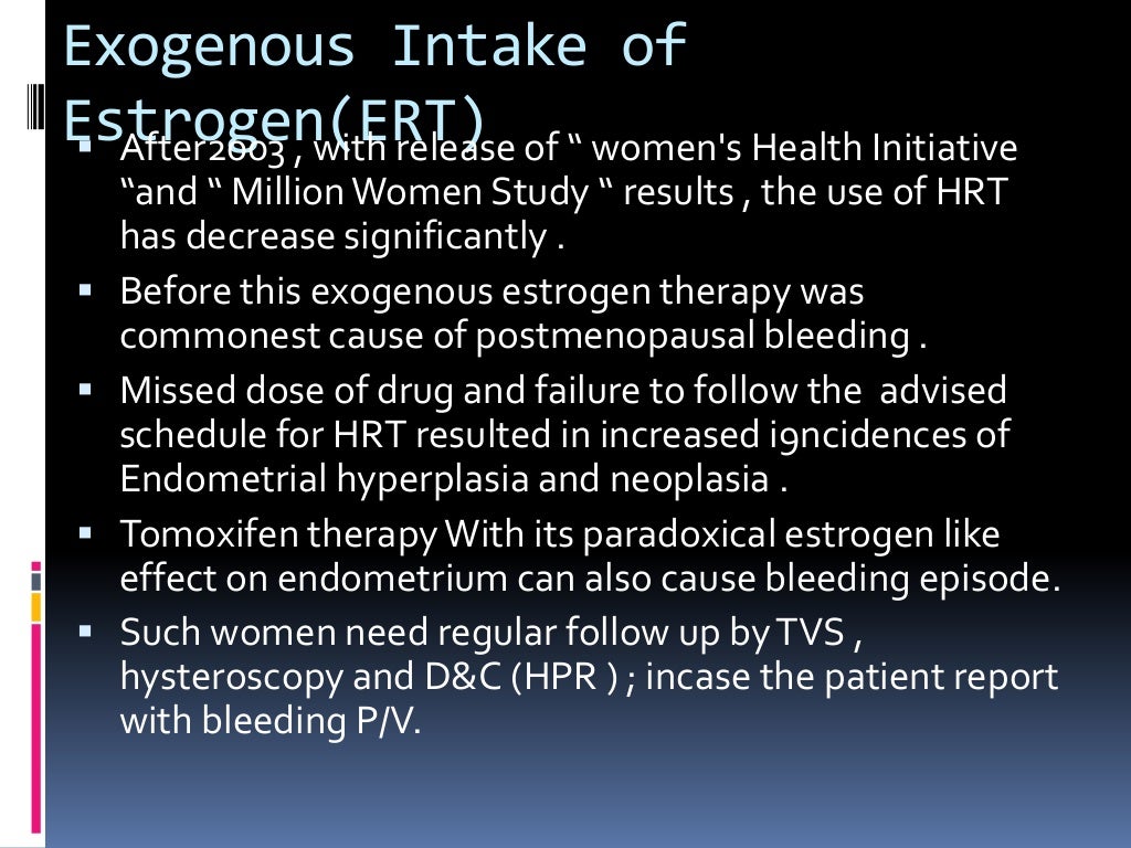 Postmenopausal vaginal bleeding