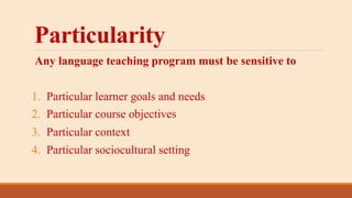 Postmethod and elt | PPTX