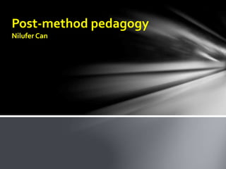 Post-method pedagogy
Nilufer Can
 